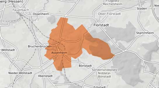 Mietspiegelkarte Niddatal Assenheim