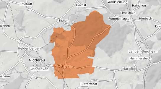 Mietspiegelkarte Nidderau Ostheim