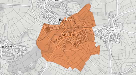 Mietspiegelkarte Nidderau Windecken