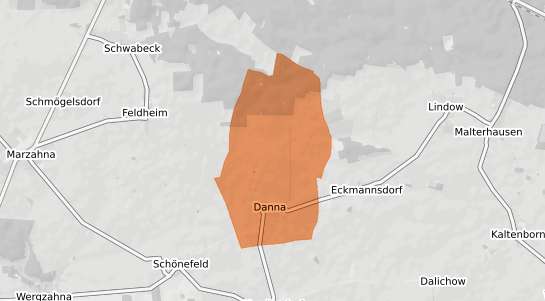 Mietspiegelkarte Niederg&ouml;rsdorf Danna