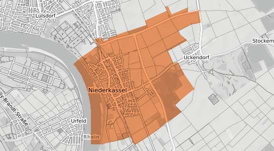 Mietspiegelkarte Niederkassel Niederkassel
