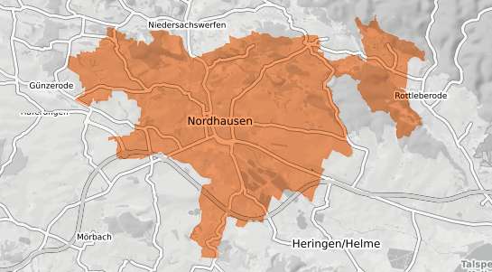 Mietspiegelkarte Nordhausen Nordhausen