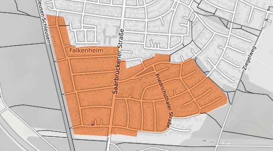 Mietspiegelkarte N&uuml;rnberg Falkenheim