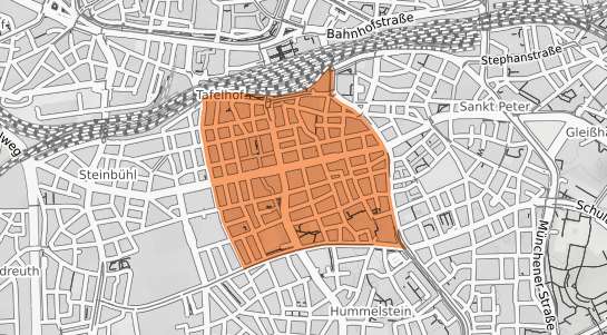 Mietspiegelkarte N&uuml;rnberg Galgenhof