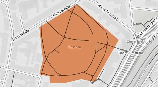 Mietspiegelkarte N&uuml;rnberg Rosenau