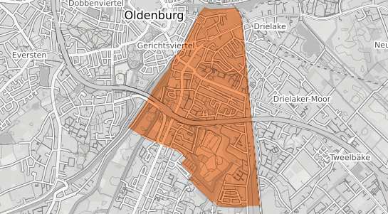 Mietspiegelkarte Oldenburg Osternburg
