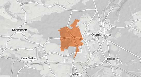 Mietspiegelkarte Oranienburg Germendorf