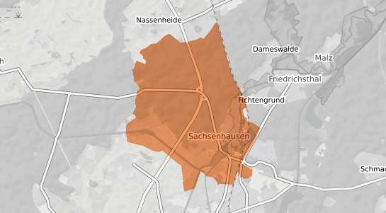Mietspiegelkarte Oranienburg Sachsenhausen