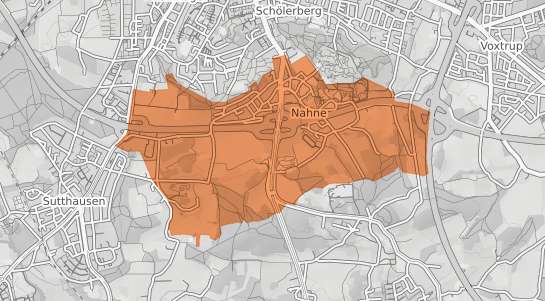 Mietspiegelkarte Osnabr&uuml;ck Nahne