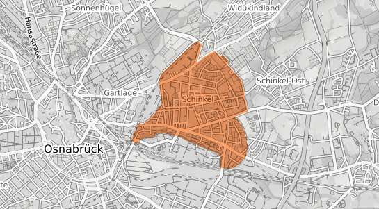 Mietspiegelkarte Osnabr&uuml;ck Schinkel