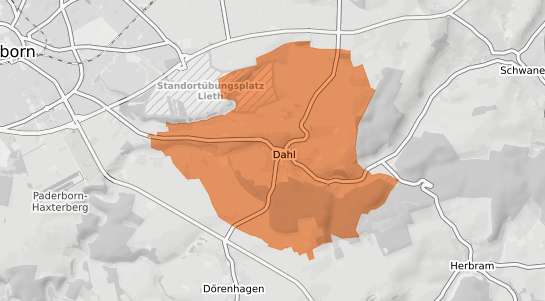 Mietspiegelkarte Paderborn Dahl