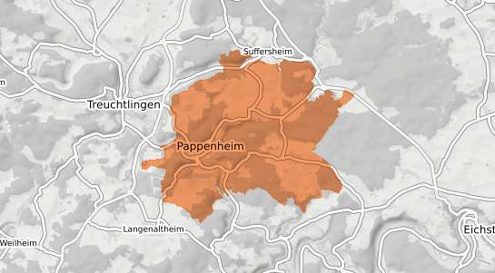 Mietspiegelkarte Pappenheim Pappenheim