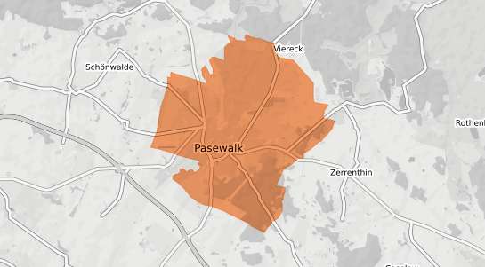 Mietspiegelkarte Pasewalk Pasewalk