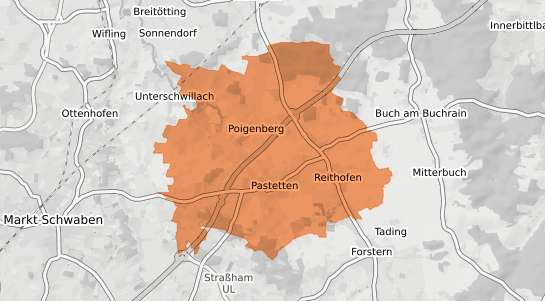 Mietspiegelkarte Pastetten Pastetten