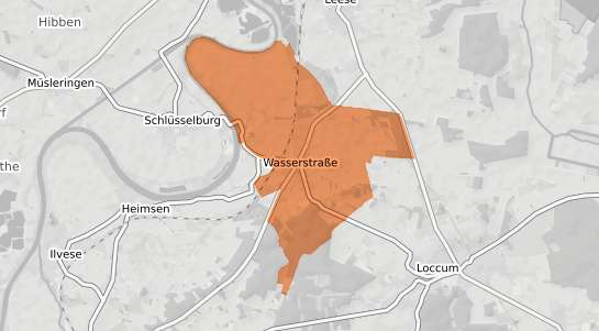 Mietspiegelkarte Petershagen Wasserstrasse