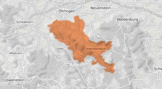 Mietspiegelkarte Pfedelbach Pfedelbach