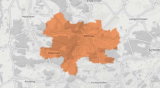 Mietspiegelkarte P&ouml;ttmes P&ouml;ttmes