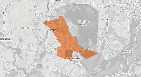 Mietspiegelkarte Potsdam Fahrland