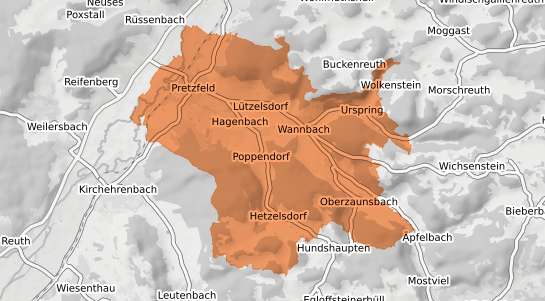 Mietspiegelkarte Pretzfeld Pretzfeld