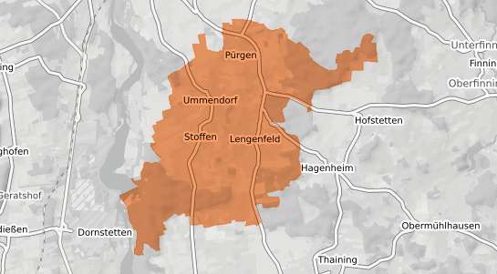 Mietspiegelkarte P&uuml;rgen P&uuml;rgen