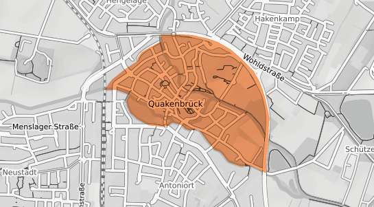 Mietspiegelkarte Quakenbr&uuml;ck Altstadt