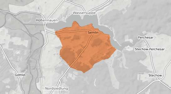 Mietspiegelkarte Rathenow Semlin