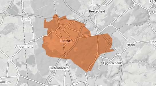 Mietspiegelkarte Ratingen Lintorf