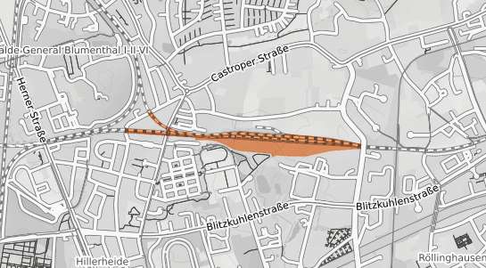 Mietspiegelkarte Recklinghausen Ost