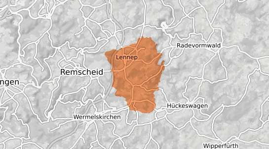Mietspiegelkarte Remscheid Lennep