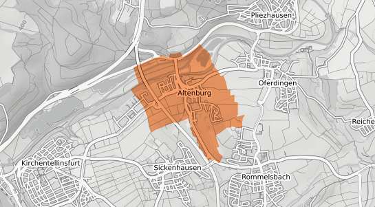 Mietspiegelkarte Reutlingen Altenburg