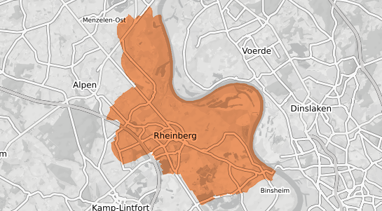 Mietspiegelkarte Rheinberg Rheinberg