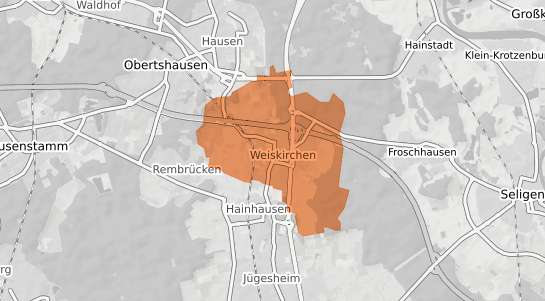 Mietspiegelkarte Rodgau Weiskirchen