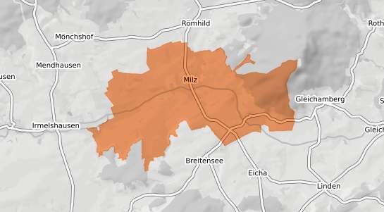 Mietspiegelkarte R&ouml;mhild Milz