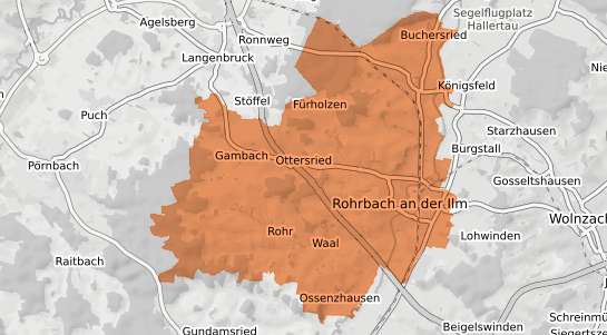 Mietspiegelkarte Rohrbach Rohr