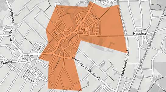 Mietspiegelkarte Rosenheim Aising