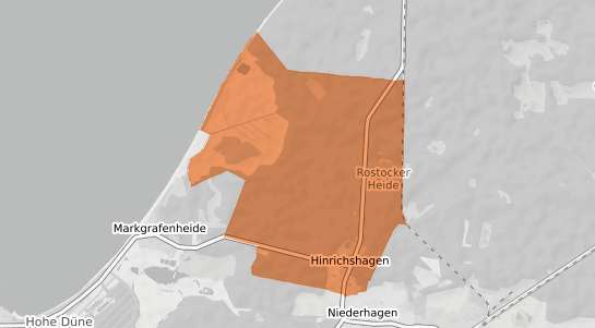 Mietspiegelkarte Rostock Hinrichshagen