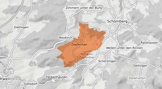 Mietspiegelkarte Rottweil Zepfenhan