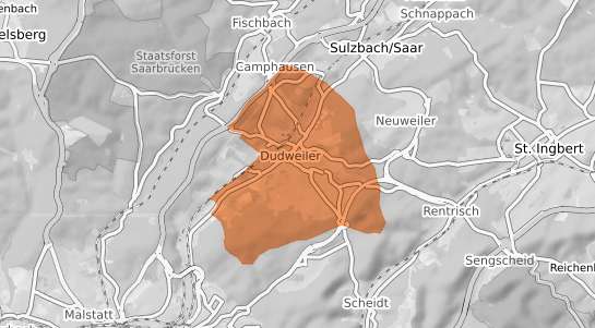 Mietspiegelkarte Saarbrücken Dudweiler
