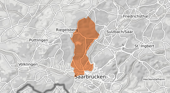 Mietspiegelkarte Saarbrücken Malstatt