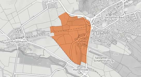 Mietspiegelkarte Salzgitter Gitter