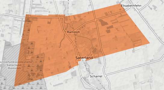 Mietspiegelkarte Saterland Ramsloh