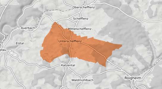 Mietspiegelkarte Schefflenz Unterschefflenz
