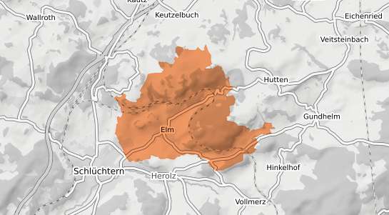 Mietspiegelkarte Schl&uuml;chtern Elm