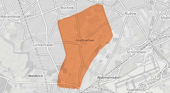 Mietspiegelkarte Schoenefeld Grossziethen