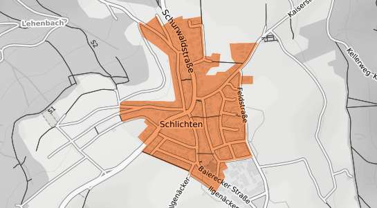 Mietspiegelkarte Schorndorf Schlichten