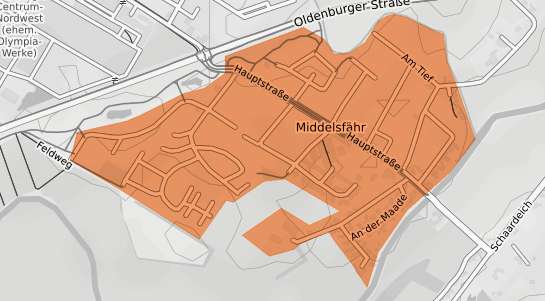 Mietspiegelkarte Schortens Middelsf&auml;hr