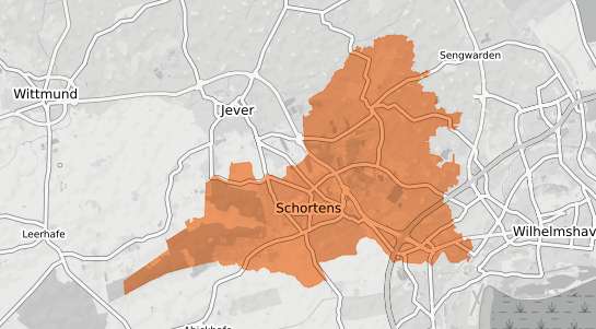 Mietspiegelkarte Schortens Schortens