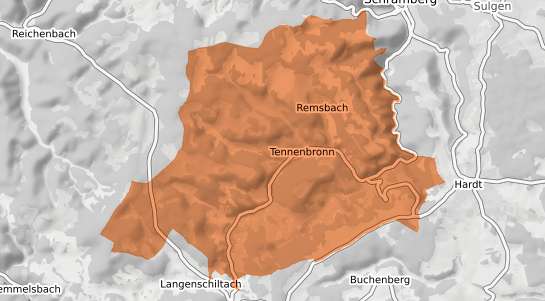 Mietspiegelkarte Schramberg Tennenbronn