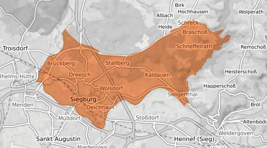 Mietspiegelkarte Siegburg Siegburg