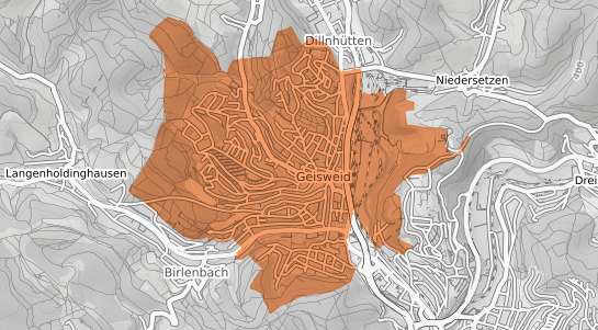 Mietspiegelkarte Siegen Geisweid